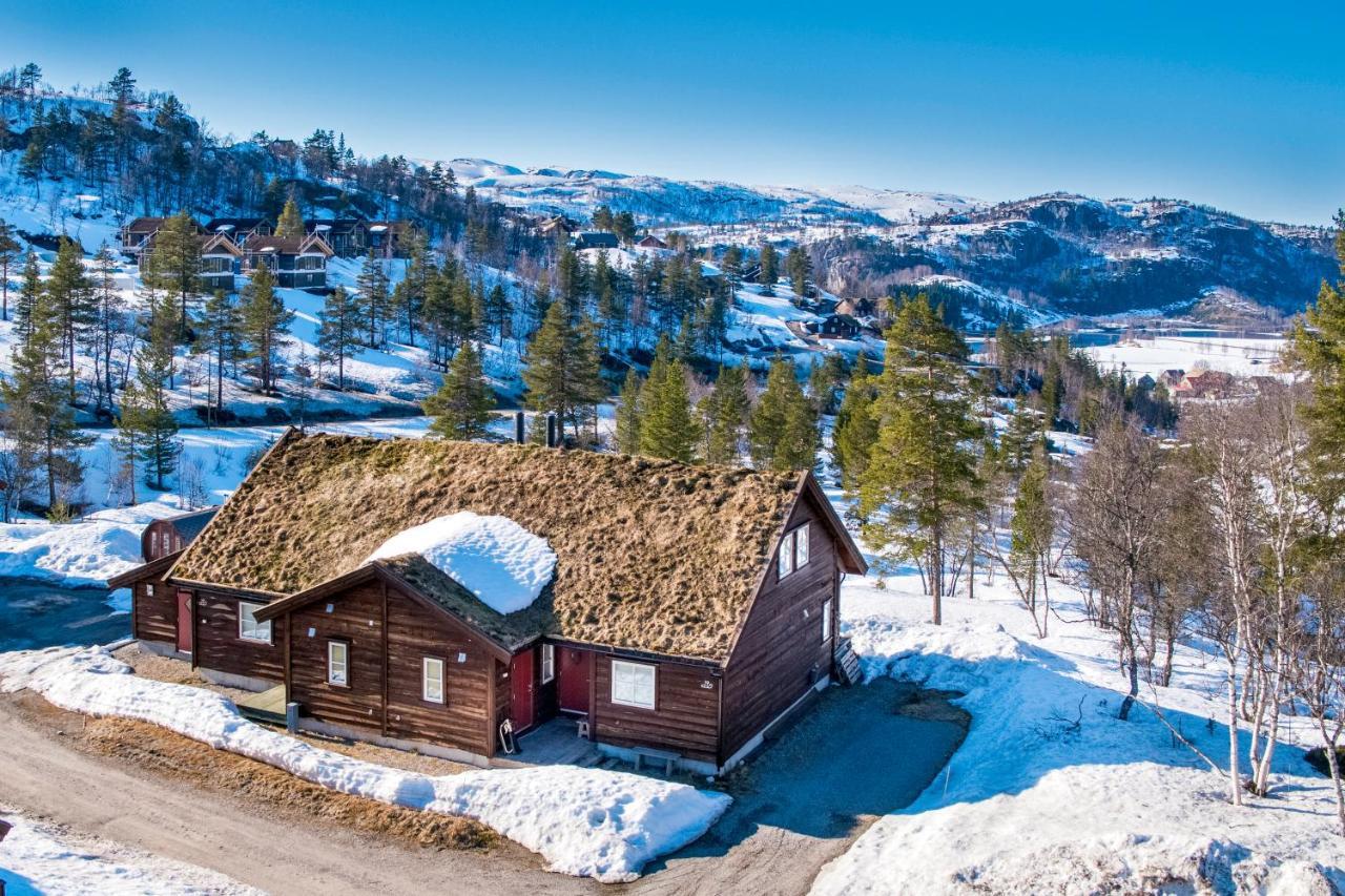 Three-Bedroom Holiday Cottage Tjorhom Exterior foto